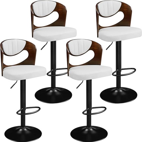 Set bar stools pu - set, leather